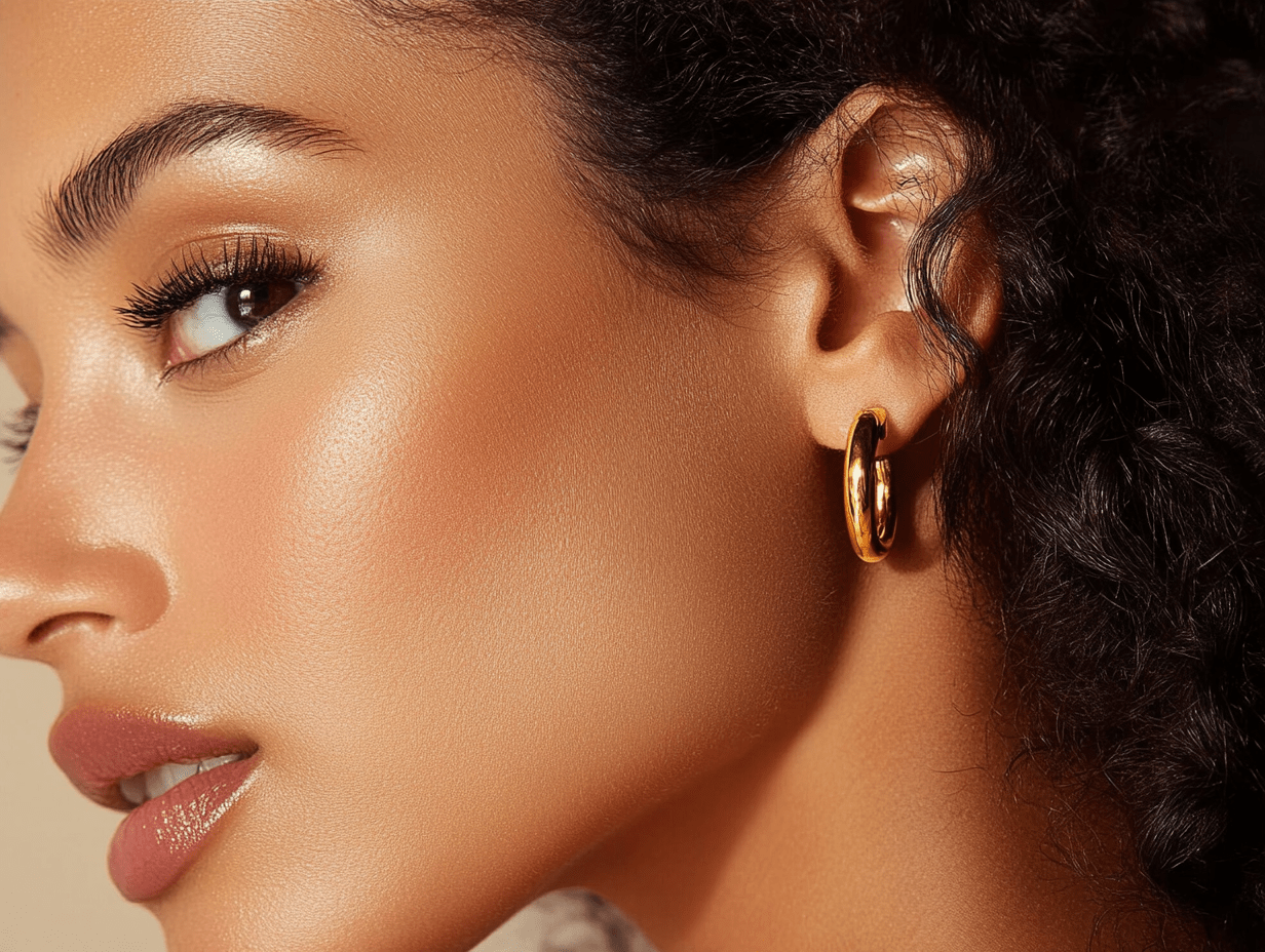Gold Hoop Earrings - Balacia