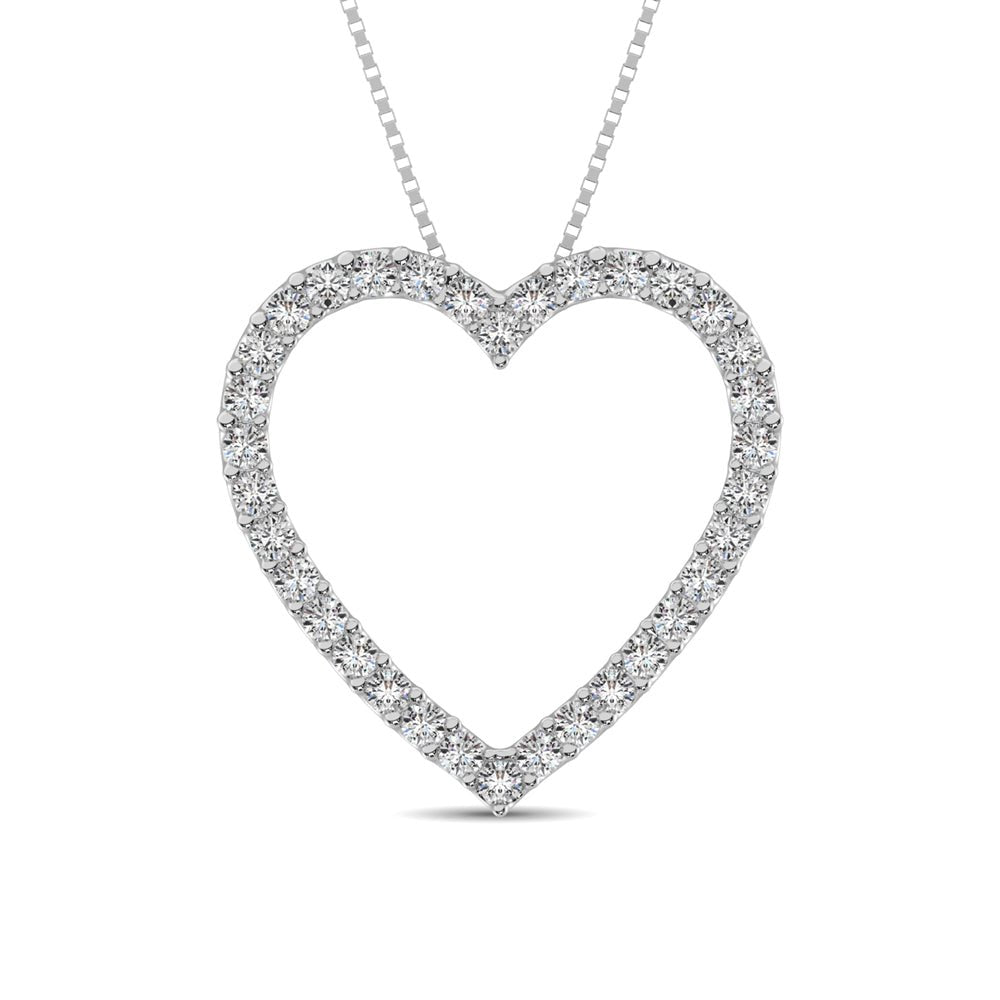 diamond heart necklace