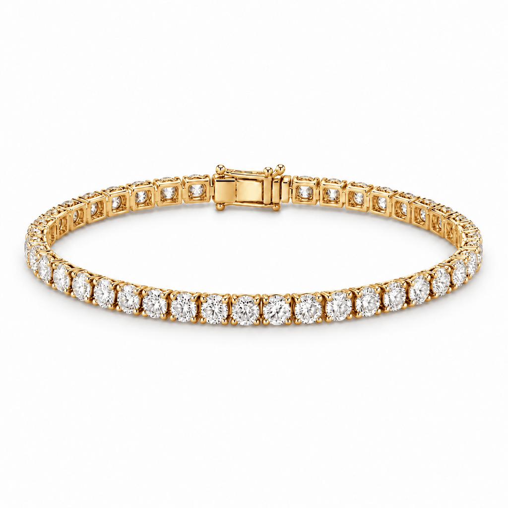 10k gold lab Diamond Tennis Bracelet