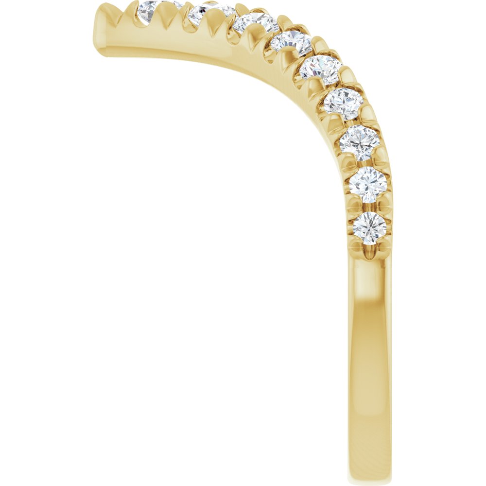 1/2 CTW Natural Diamond Contour Wedding Band - Balacia