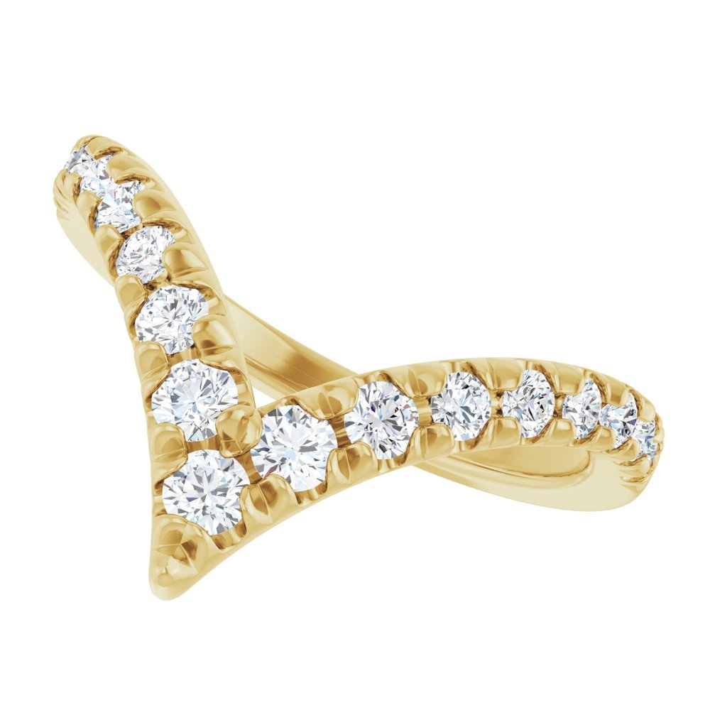 1/2 CTW Natural Diamond Contour Wedding Band - Balacia