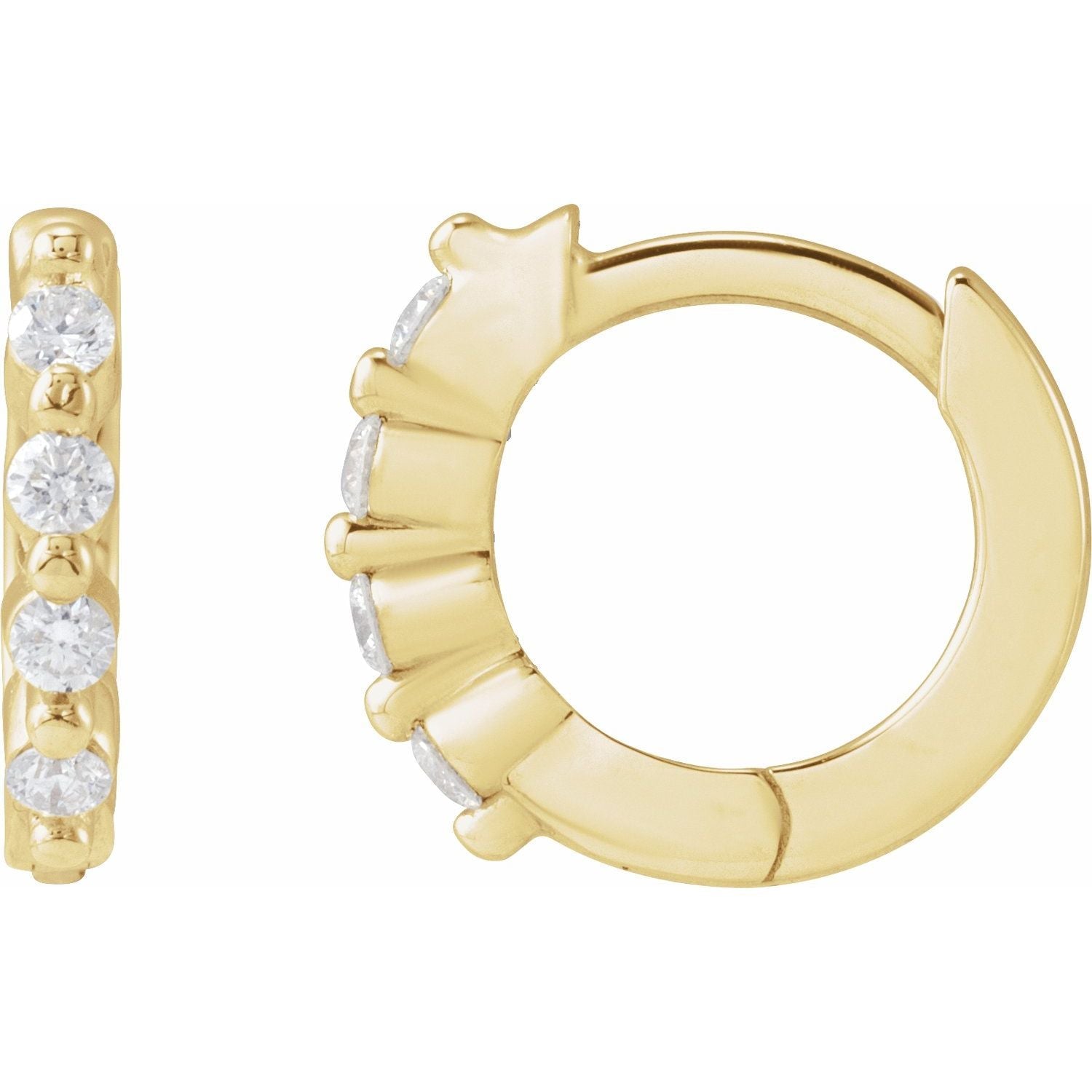 Natural diamond earrings