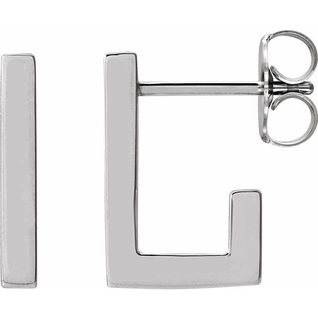 14K 12 mm Geometric Hoop Earrings - Balacia