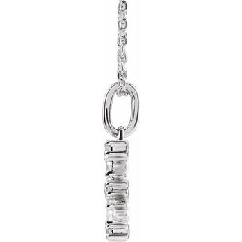 14K 1/5 CTW Lab - Grown Diamond Initial E 16 - 18" Necklace - Balacia