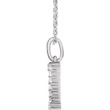 14K 1/5 CTW Lab - Grown Diamond Initial Z 16 - 18" Necklace - Balacia