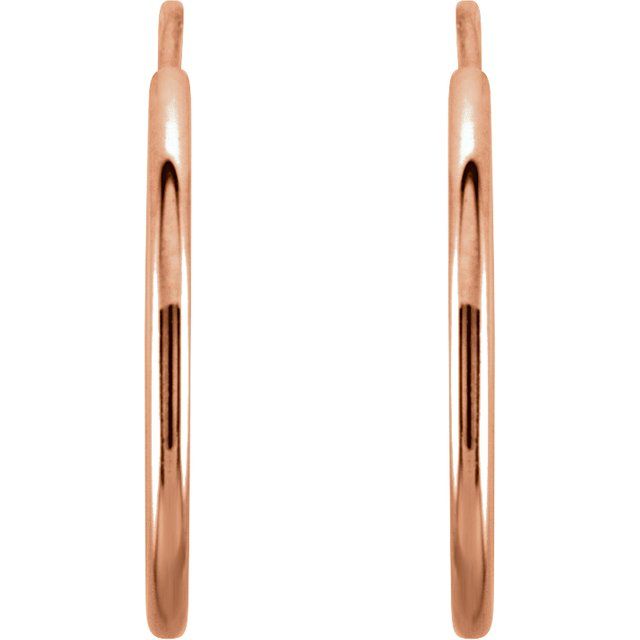 14K 15 mm Endless Huggies - Balacia