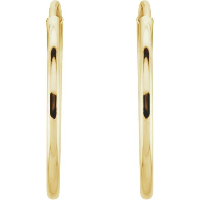 14K 15 mm Endless Huggies - Balacia