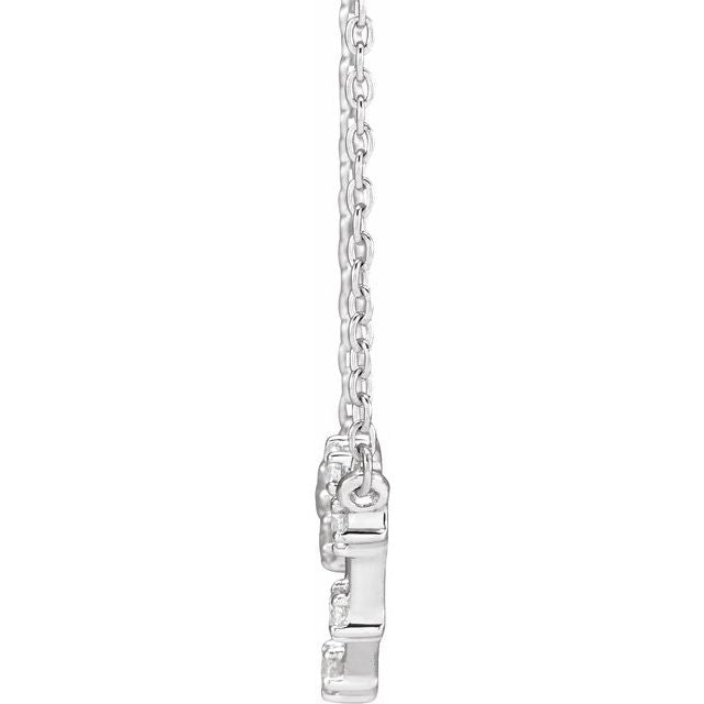 14K 1/8 CTW Diamond Libra 16 - 18" Necklace - Balacia