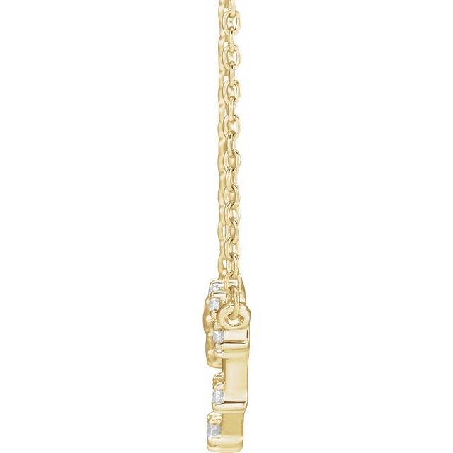 14K 1/8 CTW Diamond Libra 16 - 18" Necklace - Balacia