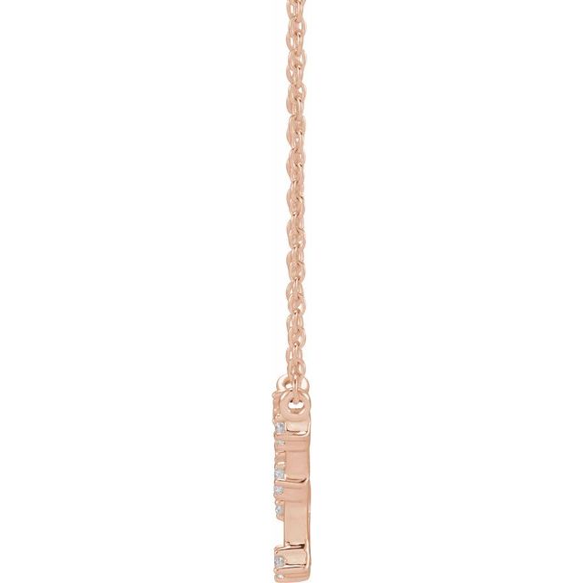 14K 1/8 CTW Diamond Pisces 16 - 18" Necklace - Balacia