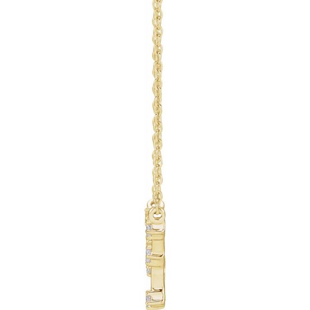 14K 1/8 CTW Diamond Pisces 16 - 18" Necklace - Balacia