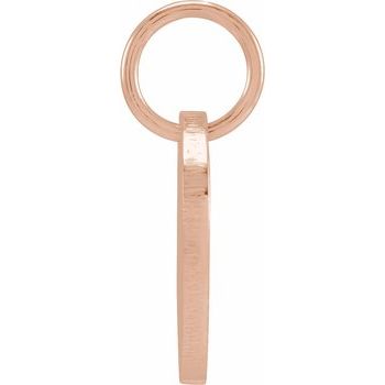 14K 9.5 mm Engravable Round Disc Pendant - Balacia