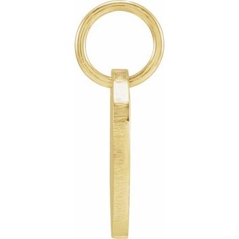 14K 9.5 mm Engravable Round Disc Pendant - Balacia