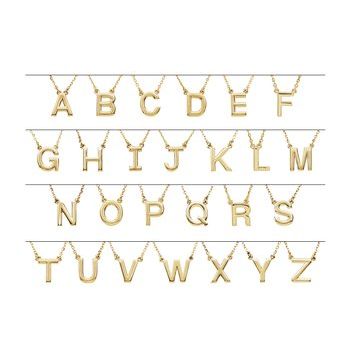 14K Block Initial B 16" Necklace - Balacia