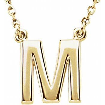 letter m initial pendant jewelry