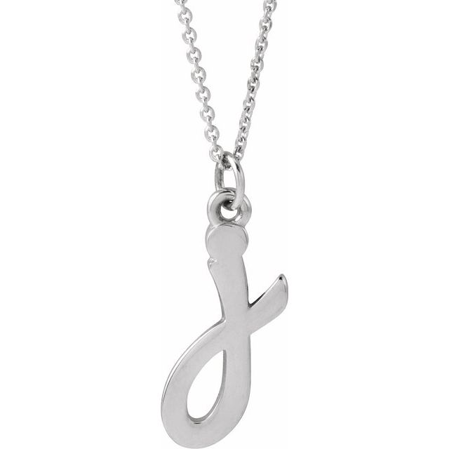 14K Petite Initial J 16" Necklace - Balacia