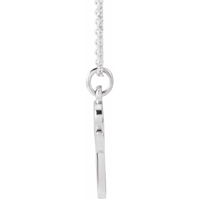 14K Petite Initial P 16" Necklace - Balacia