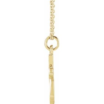 14K Petite Initial Q 16" Necklace - Balacia