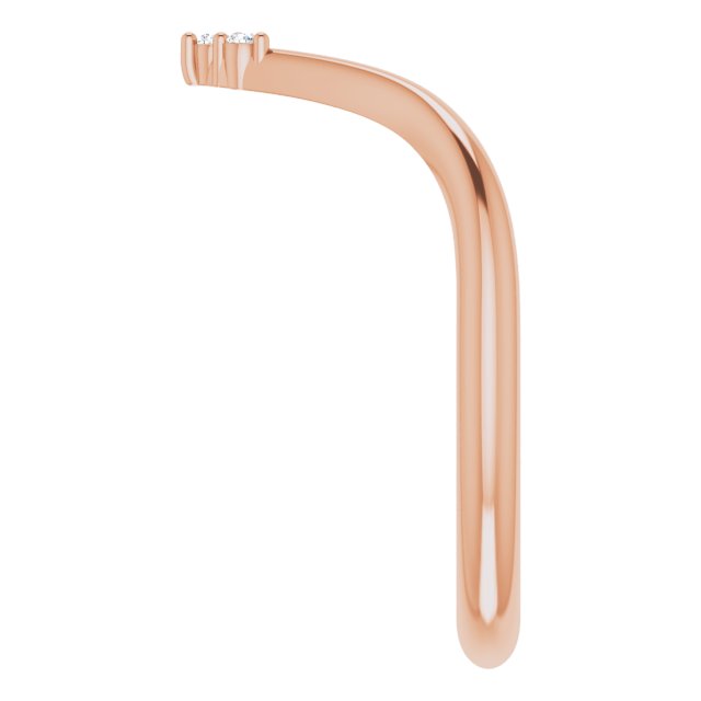 14K Rose .03 CTW Diamond Matching Band - Balacia