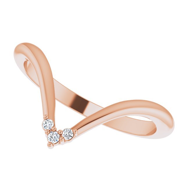 14K Rose .03 CTW Diamond Matching Band - Balacia