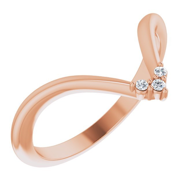 14K Rose .03 CTW Diamond Matching Band - Balacia