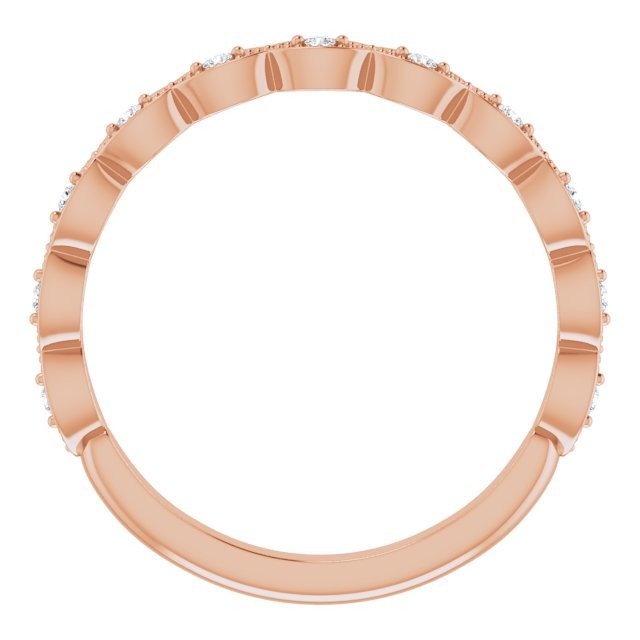 14K Rose .07 CTW Diamond Anniversary Band - Balacia