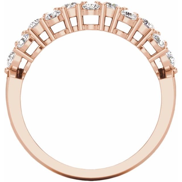 14K Rose 1 CTW Diamond Anniversary Band - Balacia