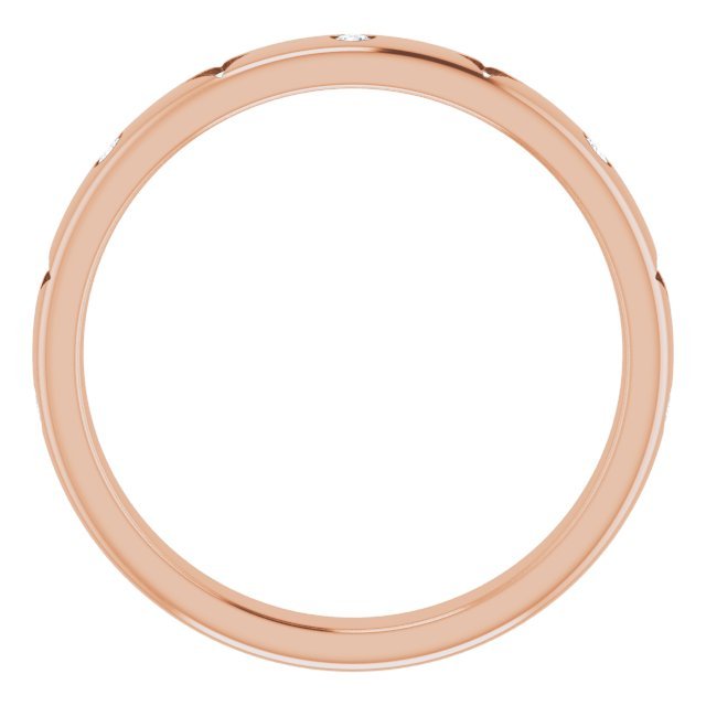 14K Rose 1/10 CTW Diamond Anniversary Band - Balacia