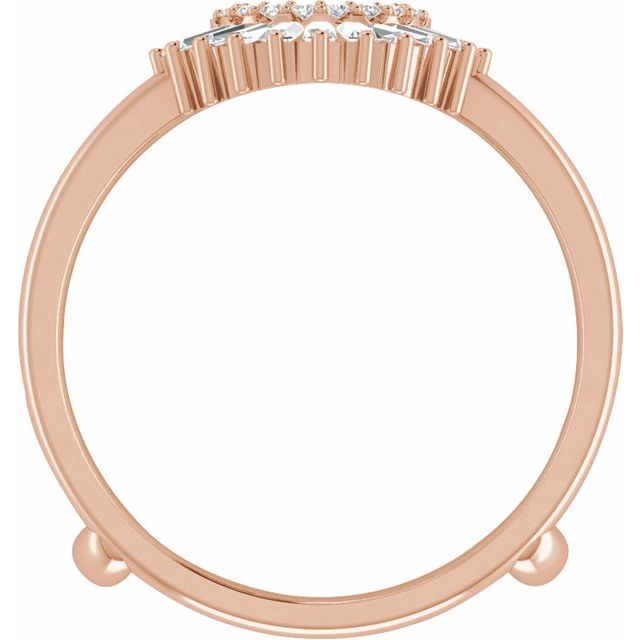 14K Rose 1/2 CTW Diamond Ring Guard - Balacia