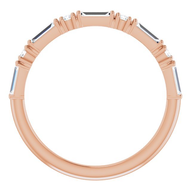 14K Rose 1/3 CTW Diamond Anniversary Band - Balacia