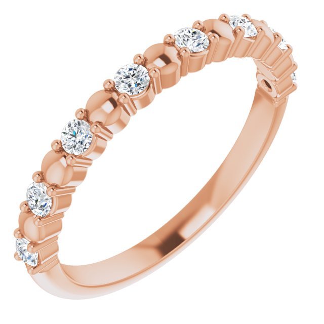 14K Rose 1/4 CTW Diamond Anniversary Band - Balacia
