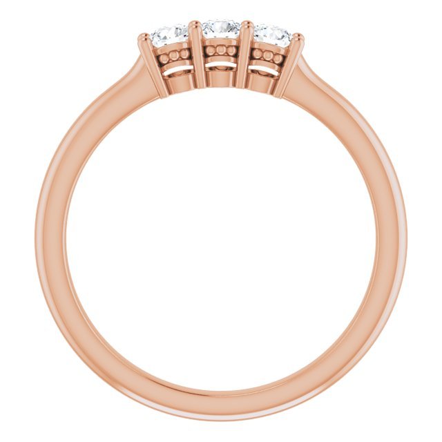 14K Rose 1/5 CTW Anniversary Band - Balacia
