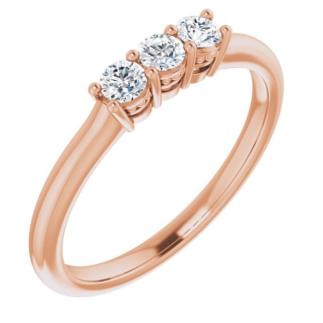 14K Rose 1/5 CTW Anniversary Band - Balacia