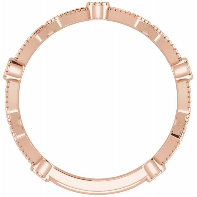 14K Rose 1/6 CTW Diamond Anniversary Band - Balacia