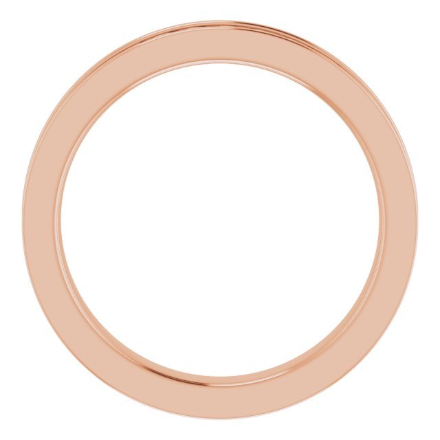 14K Rose 3 mm Woven Design Band - Balacia