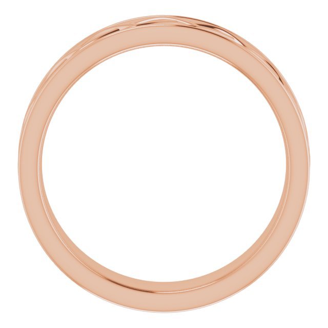 14K Rose 6 mm Woven - Design Band - Balacia