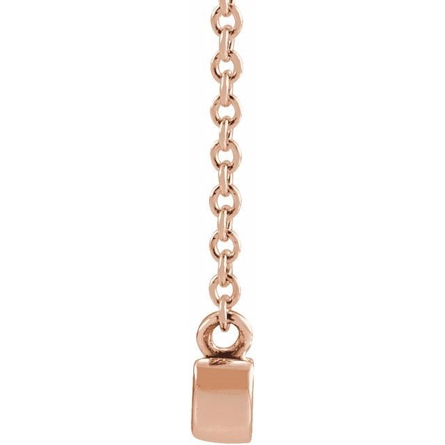 14k Rose Gold Petite Mama Script 18" Necklace - Balacia