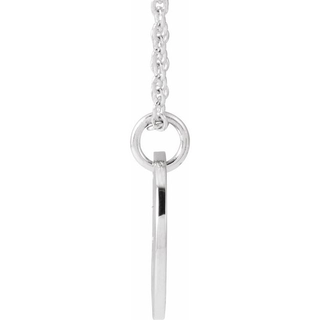 14K Script Initial G 16 - 18" Necklace - Balacia