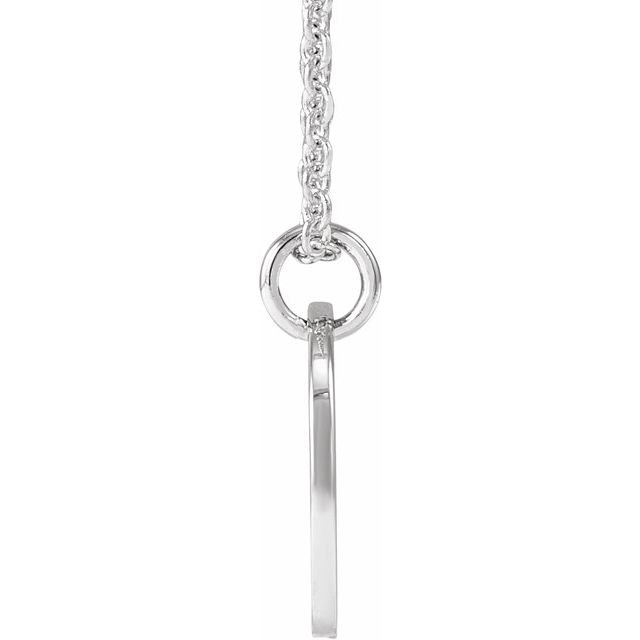 14K Script Initial H 16 - 18" Necklace - Balacia