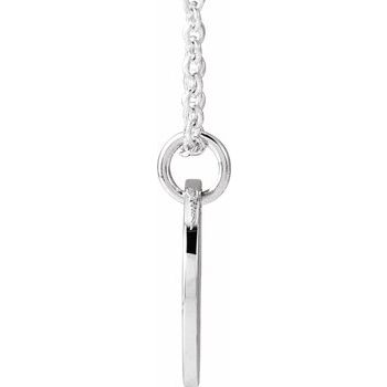 14K Script Initial O 16 - 18" Necklace - Balacia