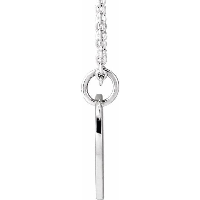 14K Script Initial X 16 - 18" Necklace - Balacia