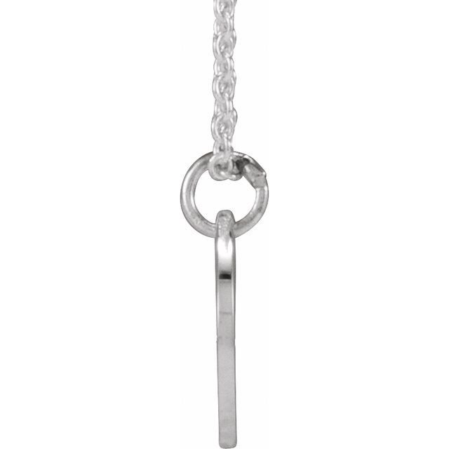 14K Script Initial Z 16 - 18" Necklace - Balacia