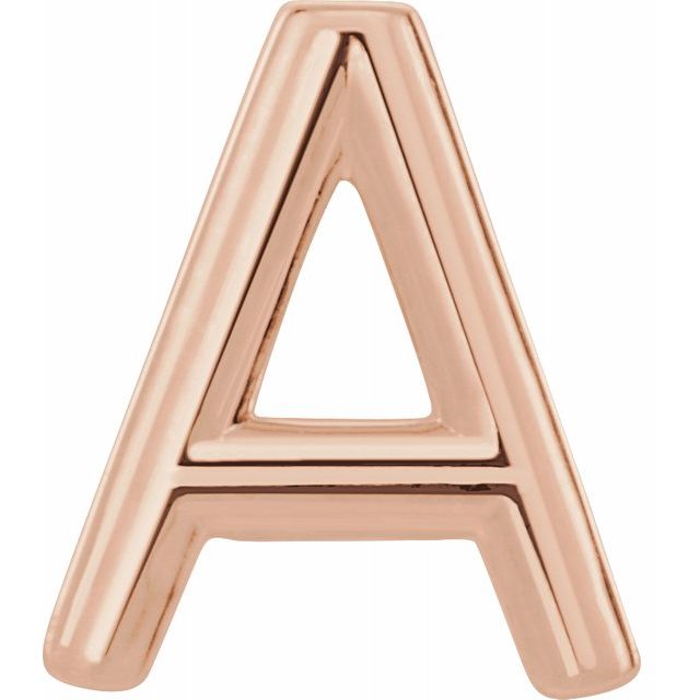 14K Single Initial A Earring - Balacia