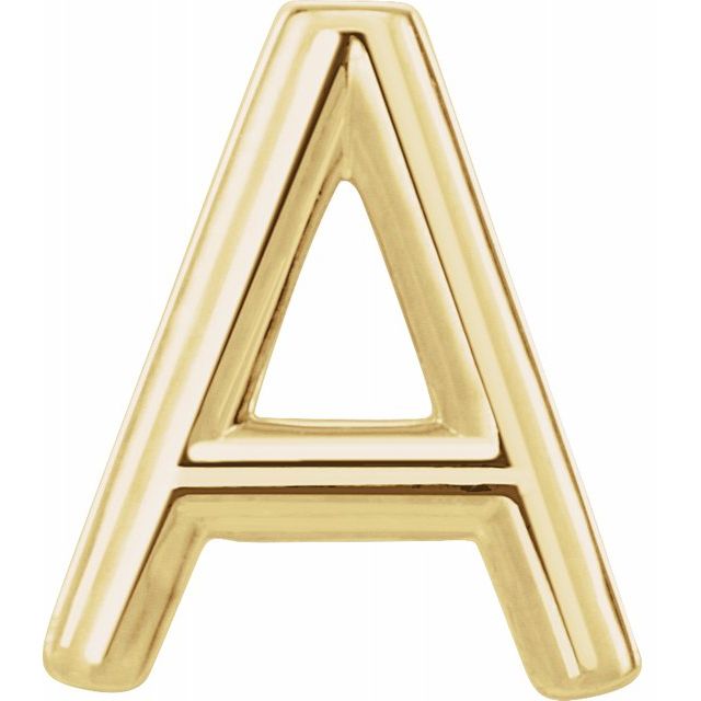 14K Single Initial A Earring - Balacia