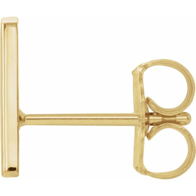 14K Single Initial A Earring - Balacia