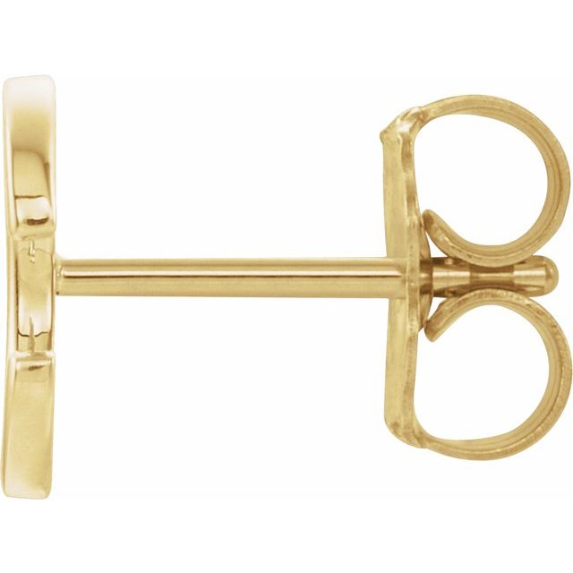 14K Single Initial C Earring - Balacia