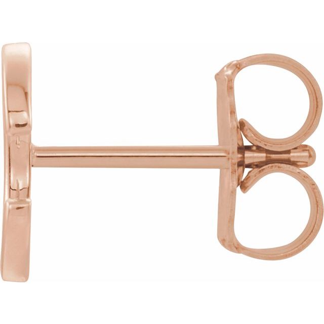 14K Single Initial C Earring - Balacia