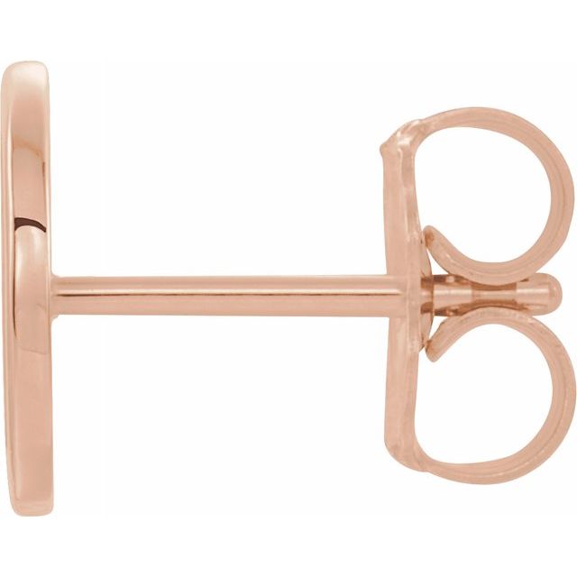 14K Single Initial D Earring - Balacia