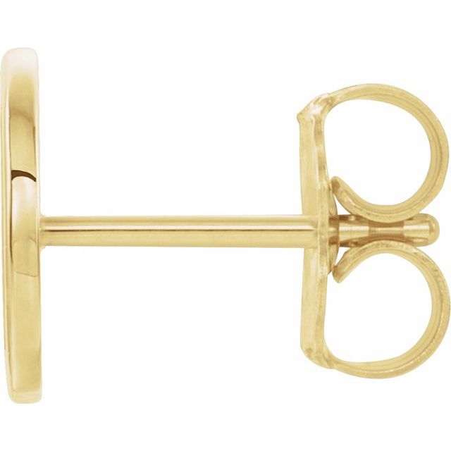 14K Single Initial D Earring - Balacia