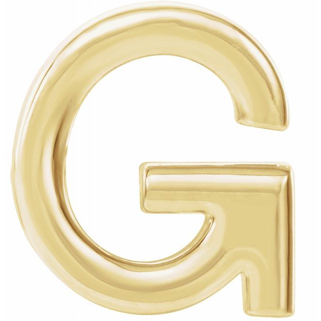 14K Single Initial G Earring - Balacia